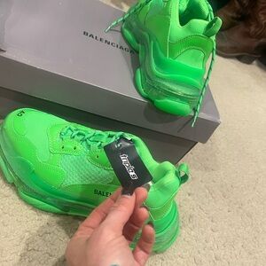 Balenciaga Neon Green Sneakers